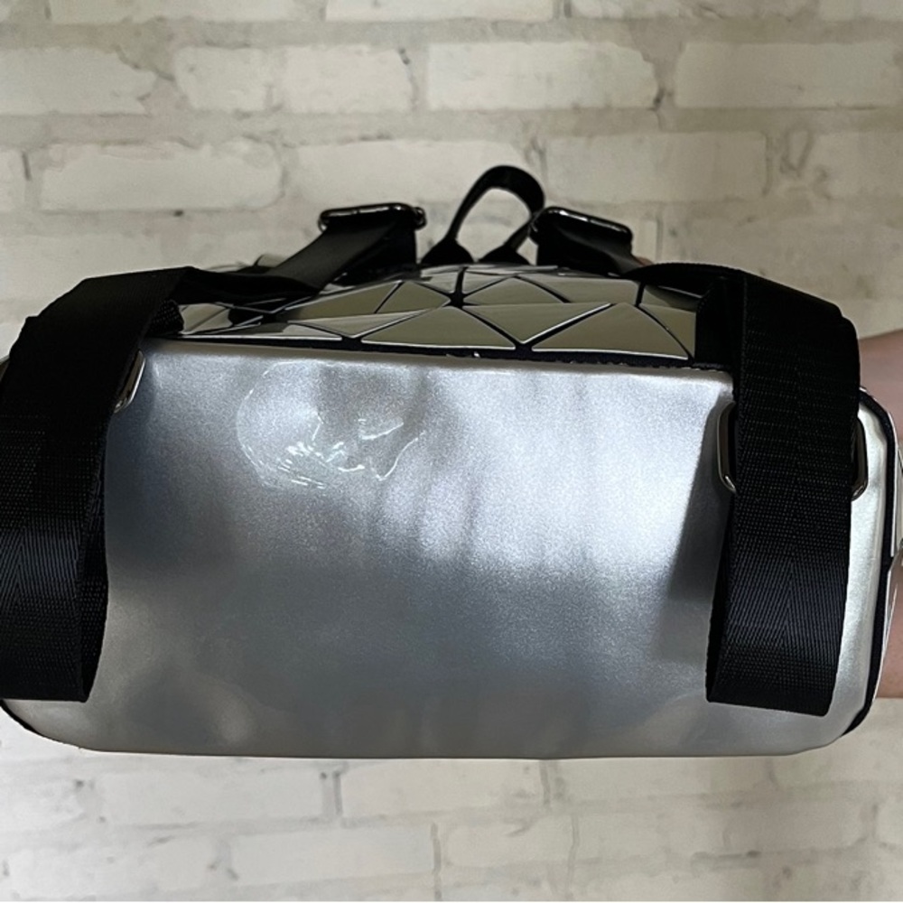 Geometric Silver Backpack - image 4